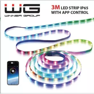 WG - Chytrý LED pásek WG18, 3 metry, s aplikaci, IP 65, USB-A