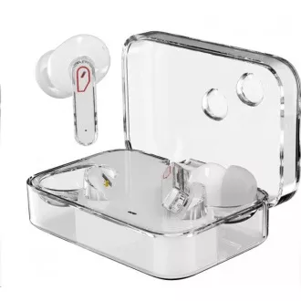 WG - Bluetooth sluchátka WG AirFlex 7, Star Trek, ANC + ENC, podpora Qi, bílá