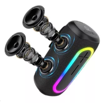 WG - Bluetooth Speaker WG AirFlex PureBeats, 40W, TWS, LED, černá