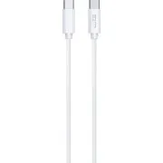 WG - Datový kabel Type-C na Type-C, 2 metry, 3A, 60W, bílá