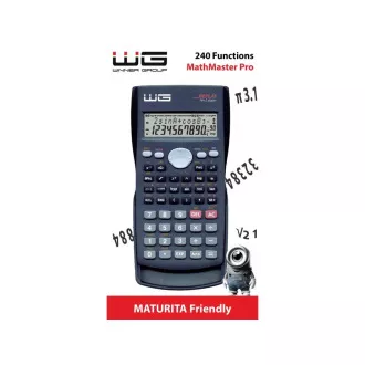 WG - Kalkulačka WG2 MathMaster Pro, vědecká, černá