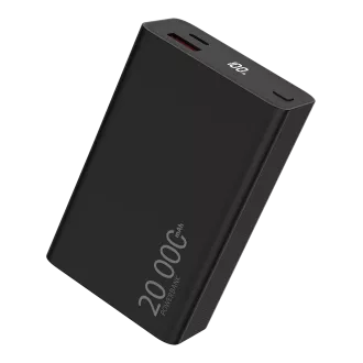 WG - Power Bank 20000 mAh, USB-C PD 20W + USB-A QC 22.5W, černá