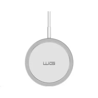 WG - Bezdrátová nabíječka FAST MAGNET 15W, kulatá, bílá