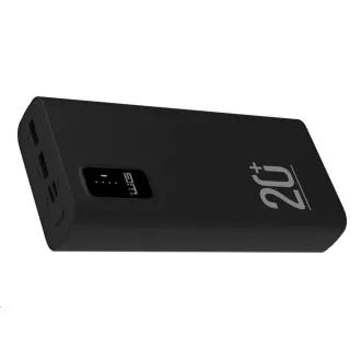 WG - Power Bank 20000 mAh, USB-C PD 20W + USB-A QC 3.0 22.5W, černá