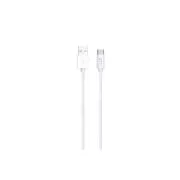 WG - Datový kabel Type-C to USB-A / 2m / 3A / nylon braided / white
