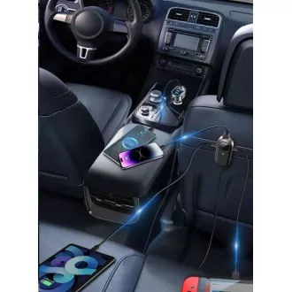 WG - Autonabíječka rozbočovač / 100W / 6 USB ports / 2x USB-A + 4x USB-C / s prodloužením