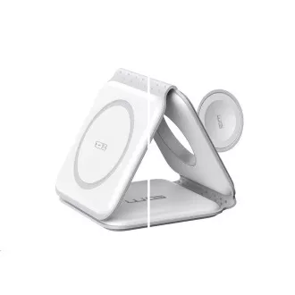 WG - Bezdrátová nabíječka WGMaxFlex 3in1 / Skládací / 15W+5W+2.5W / WG 42 / white