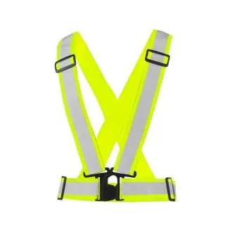 Reflexní elastický CXS KŘÍŽ CROSS BELT, žlutý