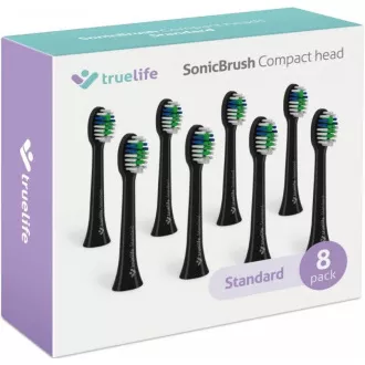 TrueLife SonicBrush Compact Heads Black Standard 8 Pack