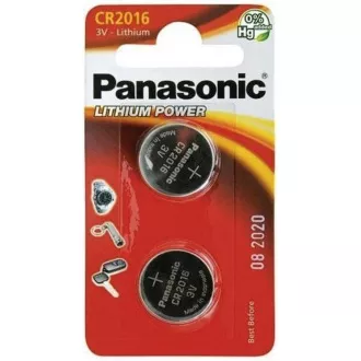 PANASONIC Lithiová baterie (knoflíková) CR-2016EL/2B 3V (Blistr 2ks)