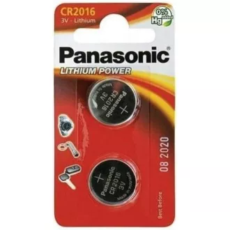 PANASONIC Lithiová baterie (knoflíková) CR-2016EL/2B 3V (Blistr 2ks)