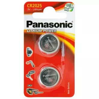 PANASONIC Lithiová baterie (knoflíková) CR-2025EL/2B 3V (Blistr 2ks)