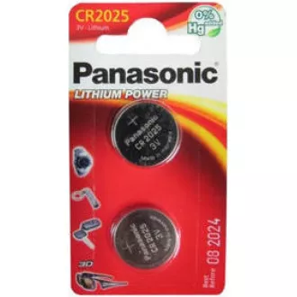 PANASONIC Lithiová baterie (knoflíková) CR-2025EL/2B 3V (Blistr 2ks)