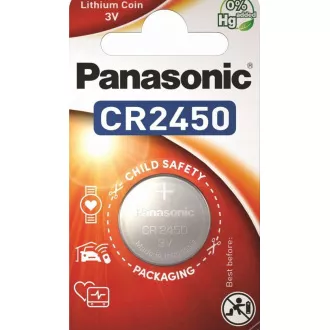 PANASONIC Lithiová baterie (knoflíková) CR-2450EL/1B 3V (Blistr 1ks)