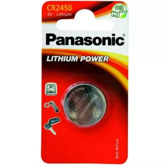 PANASONIC Lithiová baterie (knoflíková) CR-2450EL/1B 3V (Blistr 1ks)