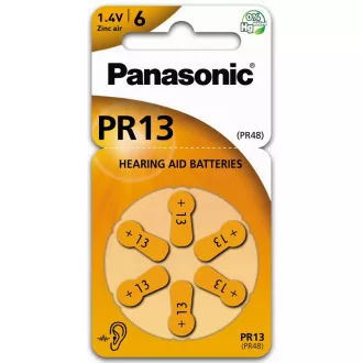PANASONIC Zinkovzduchová baterie PR-13(48)/6LB AAA 1, 2V (Blistr 6ks)