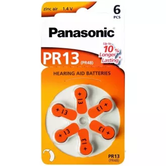 PANASONIC Zinkovzduchová baterie PR-13(48)/6LB AAA 1, 2V (Blistr 6ks)