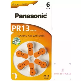 PANASONIC Zinkovzduchová baterie PR-13(48)/6LB AAA 1, 2V (Blistr 6ks)
