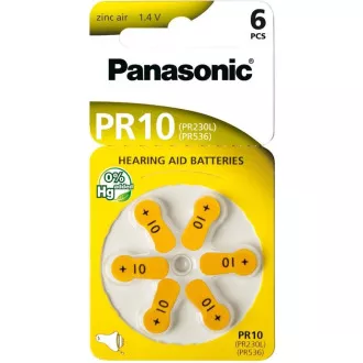 PANASONIC Zinkovzduchová baterie PR-230(10)/6LB AAA 1, 2V (Blistr 6ks)