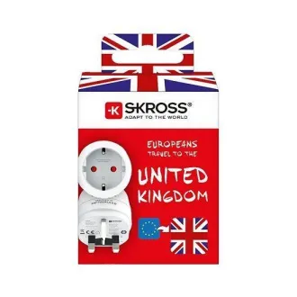 SKROSS cestovní adaptér UK pro použití ve Velké Británii, typ G SKROSS cestovní adaptér UK pro použití ve Velké Británii, typ G
