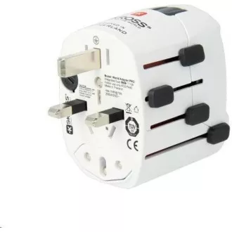 SKROSS cestovní adaptér PRO, 6.3A max., uzemněný, univerzální pro celý svět