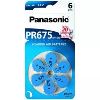 PANASONIC Zinkovzduchová baterie PR-675(44)/6LB AA 1, 2V (Blistr 4ks)