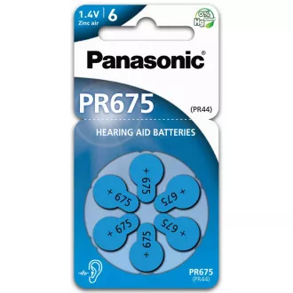 PANASONIC Zinkovzduchová baterie PR-675(44)/6LB AA 1, 2V (Blistr 4ks)