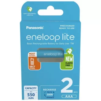 PANASONIC HR03 AAA 4LCCE/2BE ENELOOP LITE N, 550 mAh (Blistr 2ks) PANASONIC HR03 AAA 4LCCE/2BE ENELOOP LITE N, 550 mAh (Blistr 2ks)