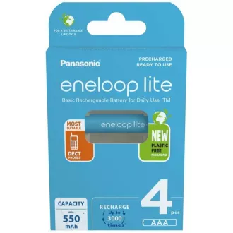 PANASONIC HR03 AAA 4LCCE/4BE ENELOOP LITE N, 550 mAh (Blistr 4ks) PANASONIC HR03 AAA 4LCCE/4BE ENELOOP LITE N, 550 mAh (Blistr 4ks)