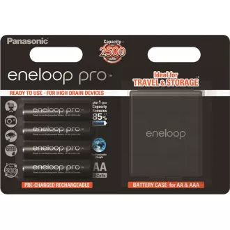 PANASONIC HR6 AA 3HCDE/4BE CASE ENELOOP PRO N, 2500 mAh (Blistr 4ks)