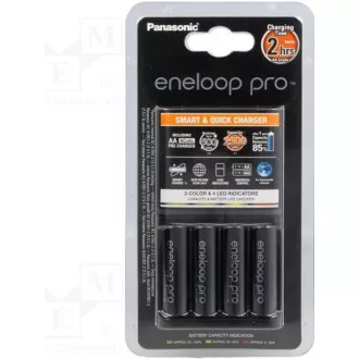 PANASONIC NAB. KJ55HCD40E 4xAA ENELOOP PRO N, 2500 mAh pro AA/AAA (Blistr 4ks + nab.)