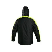Bunda CXS BRIGHTON, zimní, pánská, černo-žlutá, vel. 3XL