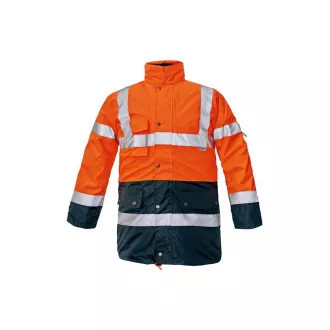 BI ROAD bunda HV oranžová/navy L