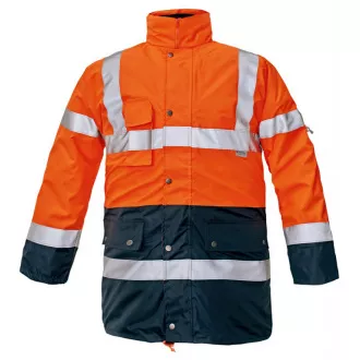 BI ROAD bunda HV oranžová/navy XL