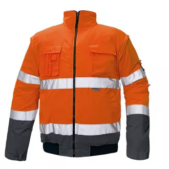 CLOVELLY pilot bunda HV žlutá/navy S