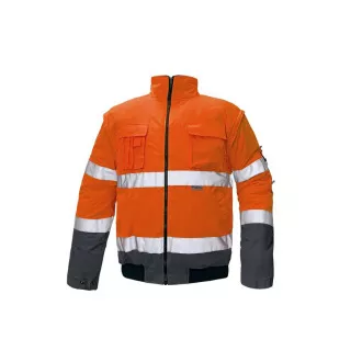 CLOVELLY pilot bunda HV oranžová XL