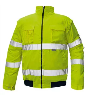 CLOVELLY pilot bunda HV oranžová 3XL