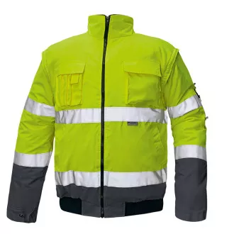 CLOVELLY pilot bunda HV oranžová 3XL