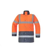 SEFTON bunda HV oranžová/royal XXL