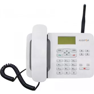 Aligator GSM stolní telefon T100, bílá
