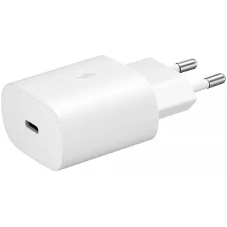 Samsung cestovní nabíječka EP-TA800NWE, Quickcharge 25W, USB-C, bílá