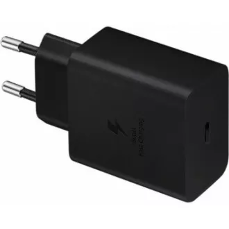 Samsung cestovní nabíječka EP-T4510XBE, Fast Charging 45W, USB-C + datový kabel USB-C, černá