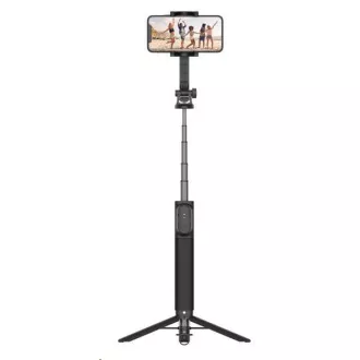 FIXED selfie stick s tripodem Snap XL a bezdrátovou spouští, 1/4" závit, černá