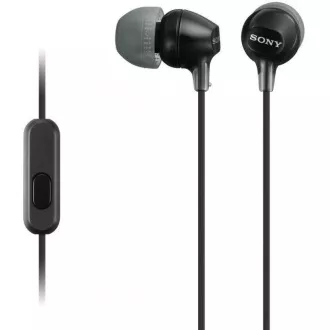SONY stereo sluchátka MDR-EX15AP, černá