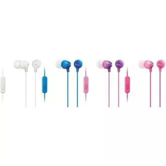 SONY stereo sluchátka MDR-EX15AP, černá