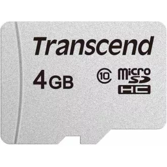 TRANSCEND MicroSDHC karta 4GB 300S, Class 10, bez adaptéru