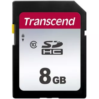 TRANSCEND SDHC karta 8GB 300S, Class 10 (R:20/W:10 MB/s)