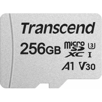 TRANSCEND MicroSDXC karta 256GB 300S, UHS-I U3 V30 + adaptér