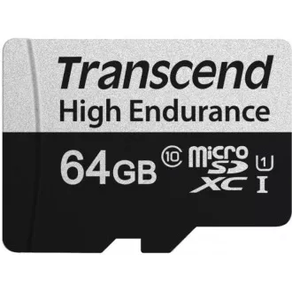 TRANSCEND MicroSDXC karta 64GB 350V, High Endurance