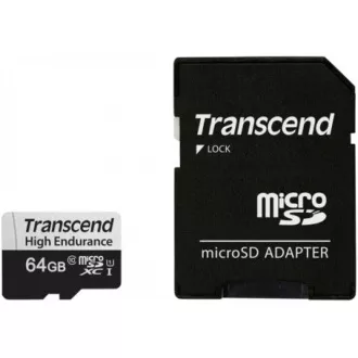 TRANSCEND MicroSDXC karta 64GB 350V, High Endurance